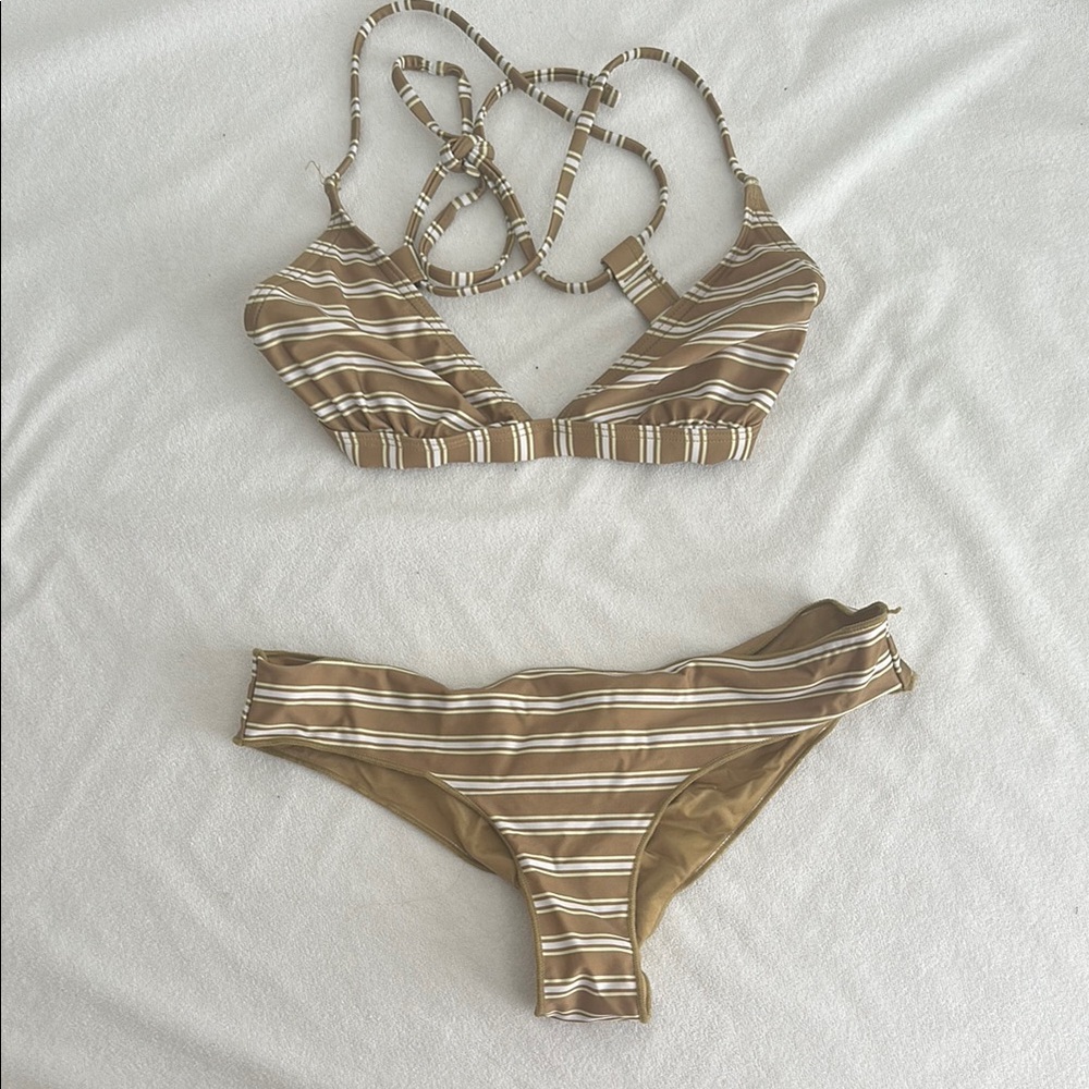 Striped Bikini Set